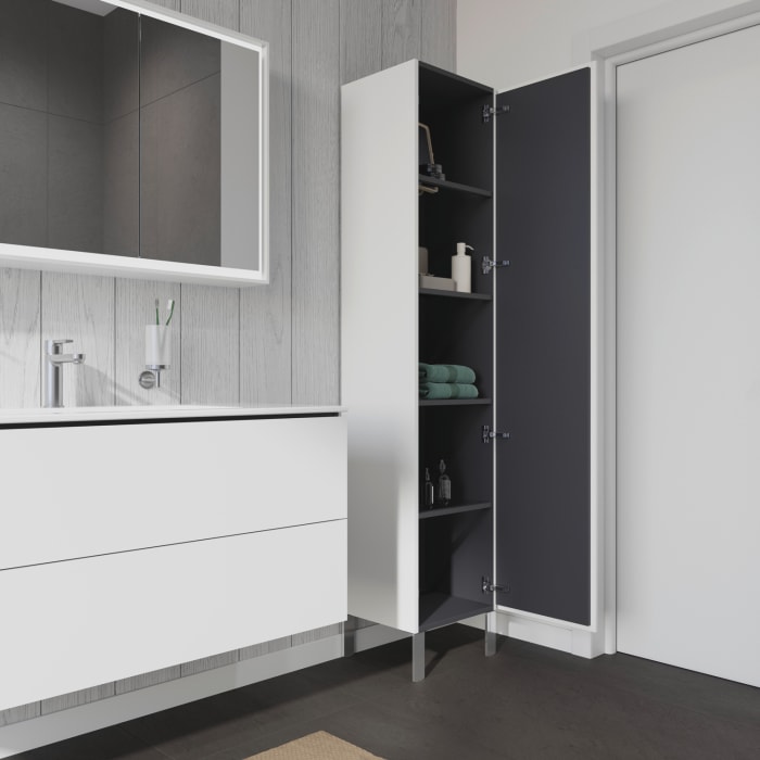 Duravit L-Cube Hochschrank 40 x 36,3 x 176 cm, Anschlag rechts