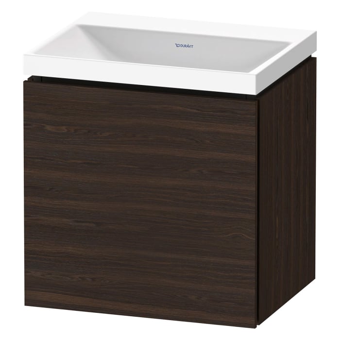 Duravit L-Cube c-shaped Möbelset mit Waschtisch ohne Hahnloch und Unterbau mit 1 Tür links, 45 x 48 cm