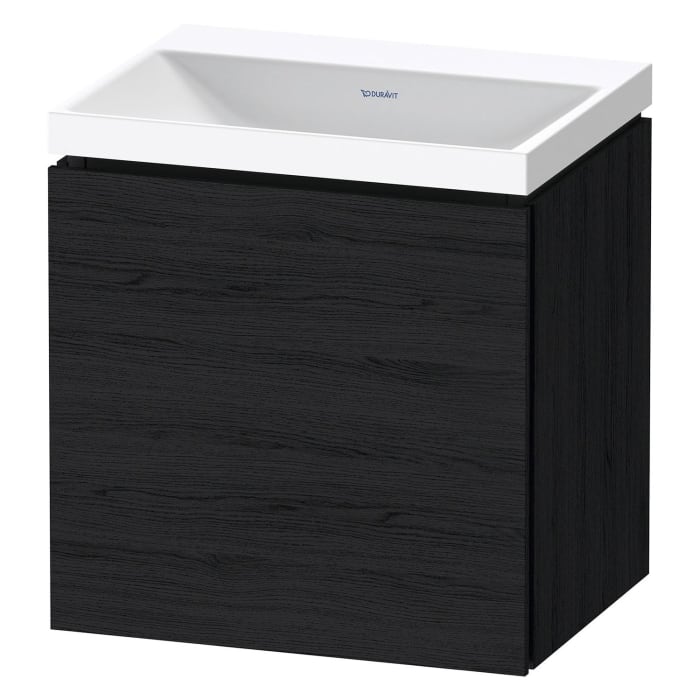 Duravit L-Cube c-shaped Möbelset mit Waschtisch ohne Hahnloch und Unterbau mit 1 Tür rechts, 45 x 48 cm