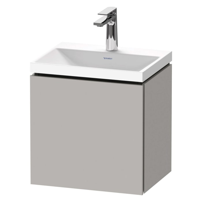 Duravit L-Cube c-shaped Möbelset mit Waschtisch mit 1 Hahnloch und Unterbau mit 1 Tür rechts, 45 x 48 cm