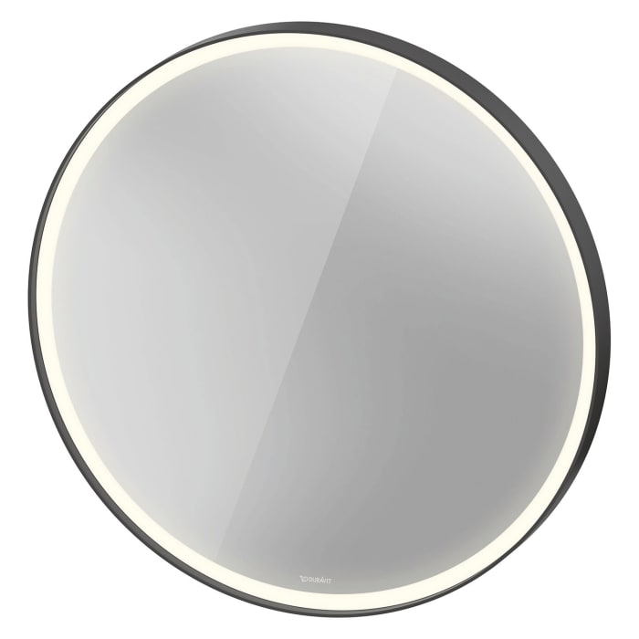 Duravit L-Cube Spiegel mit Beleuchtung Ø 90 cm, mit Spiegelheizung