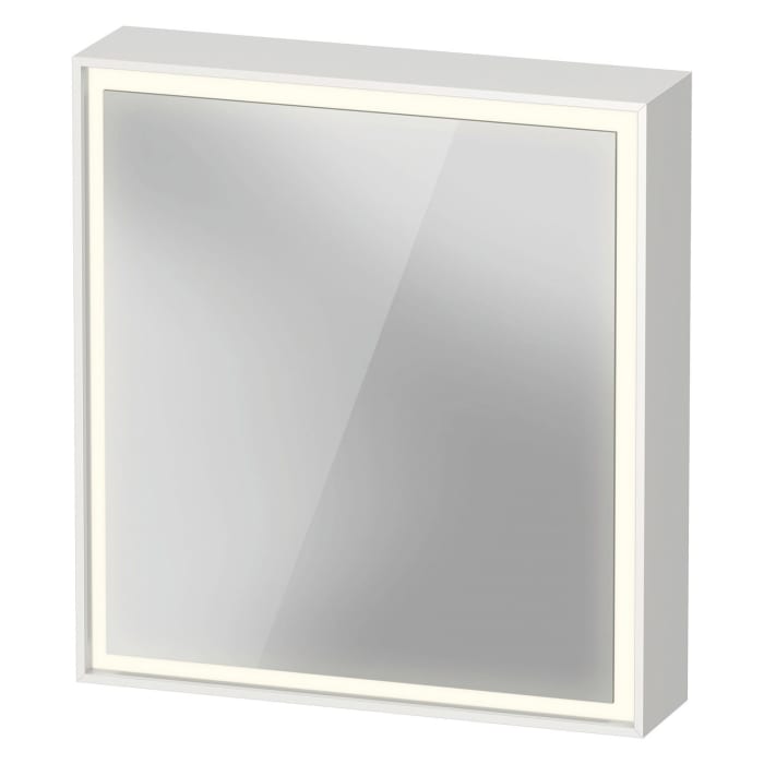 Duravit L-Cube Spiegelschrank 65 x 70 cm, 1 Tür rechts, Steckdose: LKZ 2 (CH)