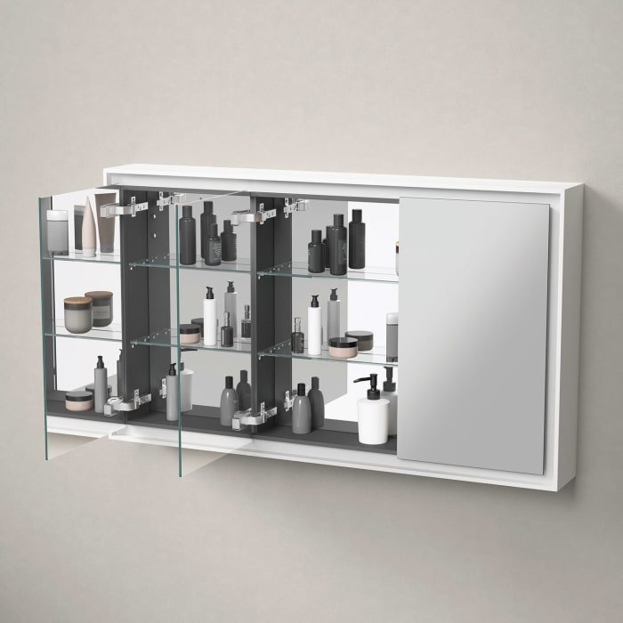 Duravit L-Cube Spiegelschrank 120 x 70 cm, 3 Türen, Steckdose: LKZ 1 (F)
