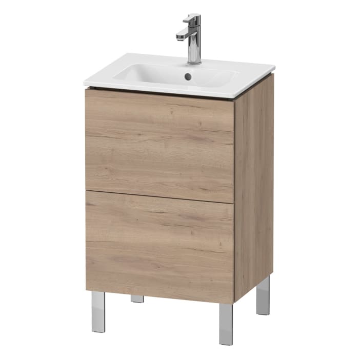 Duravit L-Cube Waschtischunterbau stehend Compact mit 2 Auszügen 52 x 70,4 cm