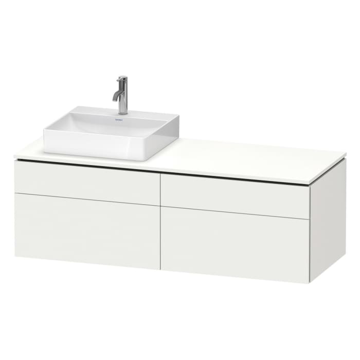 Duravit L-Cube Konsolenwaschtischunterbau mit 4 Auszügen, 142 x 55 cm, für Waschtisch links