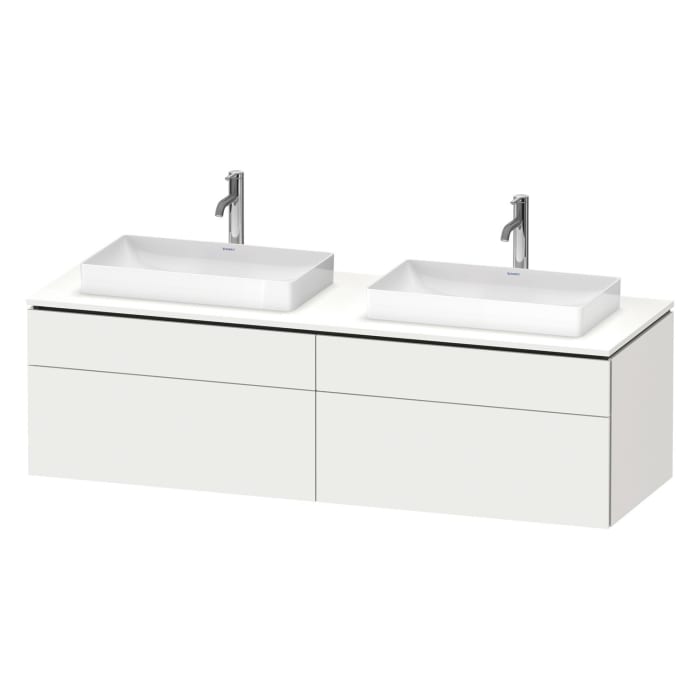 Duravit L-Cube Konsolenwaschtischunterbau mit 4 Auszügen, 162 x 55 cm, für zwei Waschtische