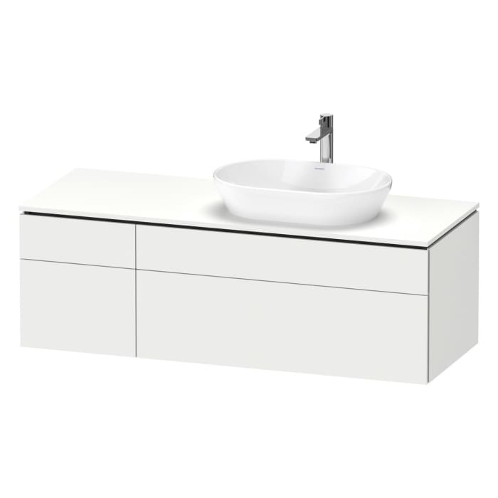 Duravit L-Cube Konsolenwaschtischunterbau mit 4 Auszügen, 142 x 55 cm, für Waschtisch rechts