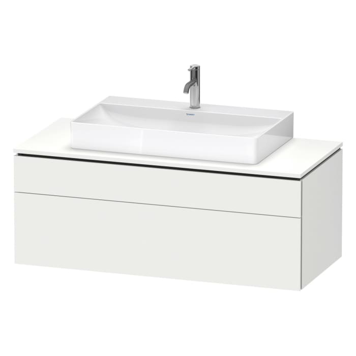 Duravit L-Cube Konsolenwaschtischunterbau mit 2 Auszügen, 122 x 55 cm, für Waschtisch mittig