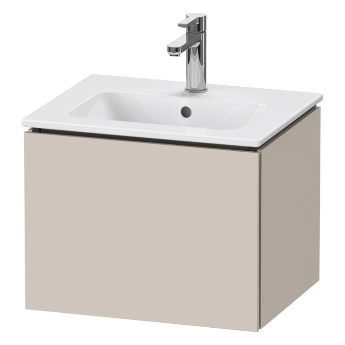 Duravit L-Cube Waschtischunterbau wandhängend Compact mit 1 Auszug, 52 x 39,1 cm