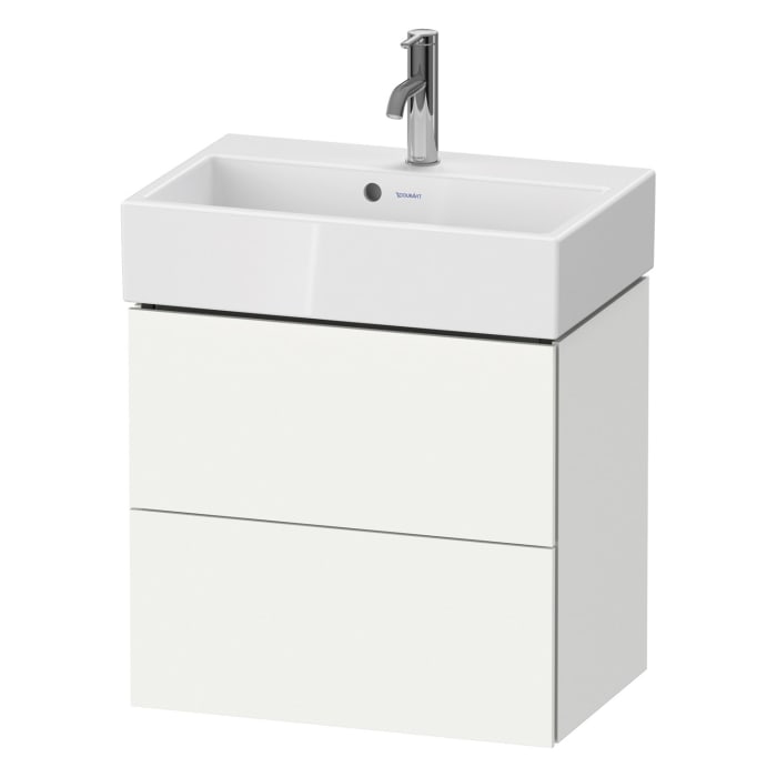 Duravit L-Cube Waschtischunterbau wandhängend Compact mit 2 Auszügen 58,4 x 39,1 cm