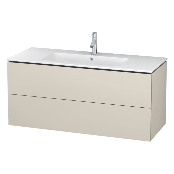 Duravit L-Cube Waschtischunterbau wandhängend mit 2 Auszügen, 122 x 48,1 cm