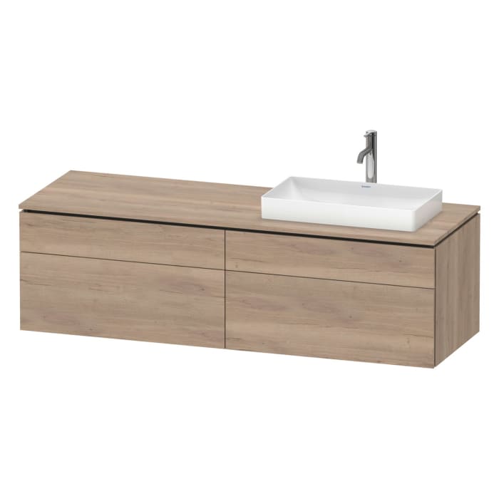 Duravit L-Cube Konsolenwaschtischunterbau mit 4 Auszügen, 162 x 55 cm, für Waschtisch rechts
