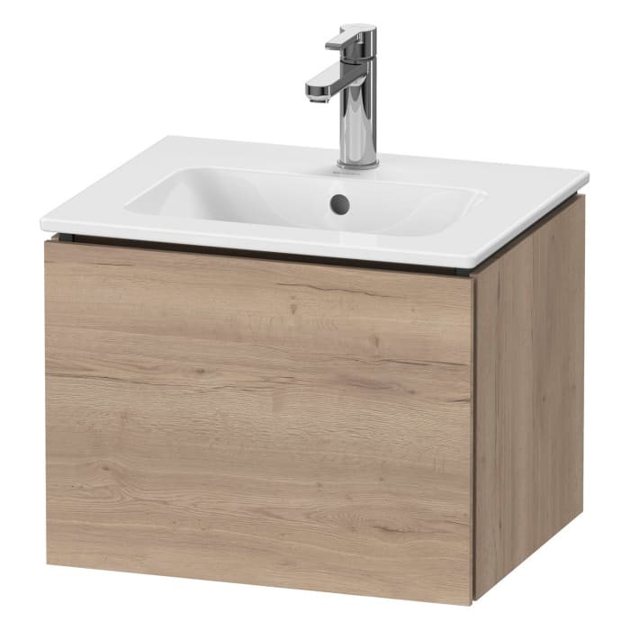Duravit L-Cube Waschtischunterbau wandhängend Compact mit 1 Auszug, 52 x 39,1 cm