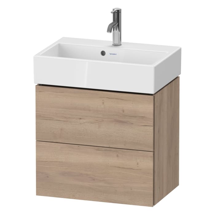 Duravit L-Cube Waschtischunterbau wandhängend Compact mit 2 Auszügen 58,4 x 39,1 cm