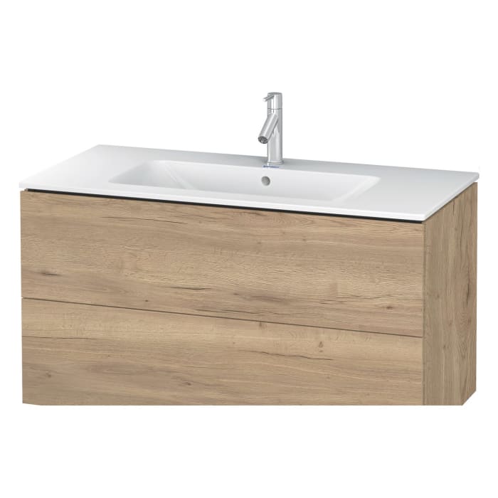 Duravit L-Cube Waschtischunterbau wandhängend mit 2 Auszügen, 122 x 48,1 cm