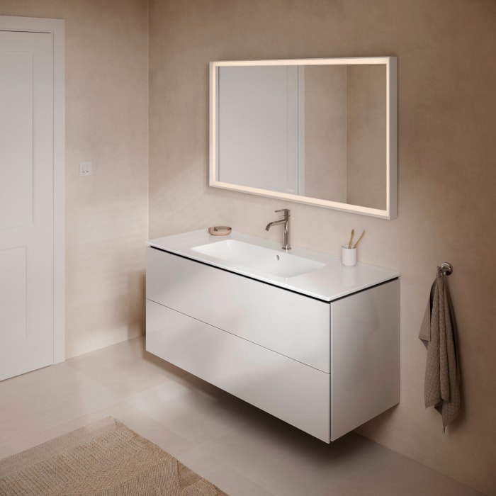 Duravit L-Cube Waschtischunterbau wandhängend mit 2 Auszügen, 122 x 48,1 cm
