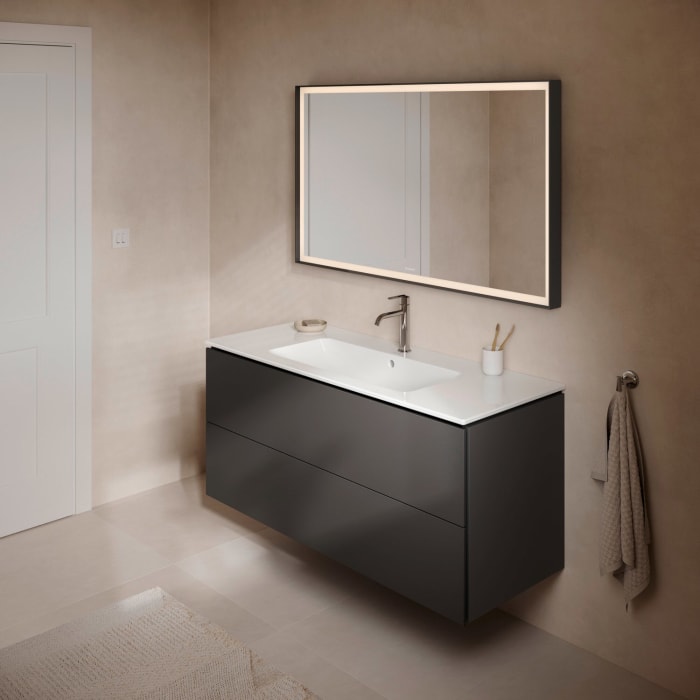 Duravit L-Cube Waschtischunterbau wandhängend mit 2 Auszügen, 122 x 48,1 cm