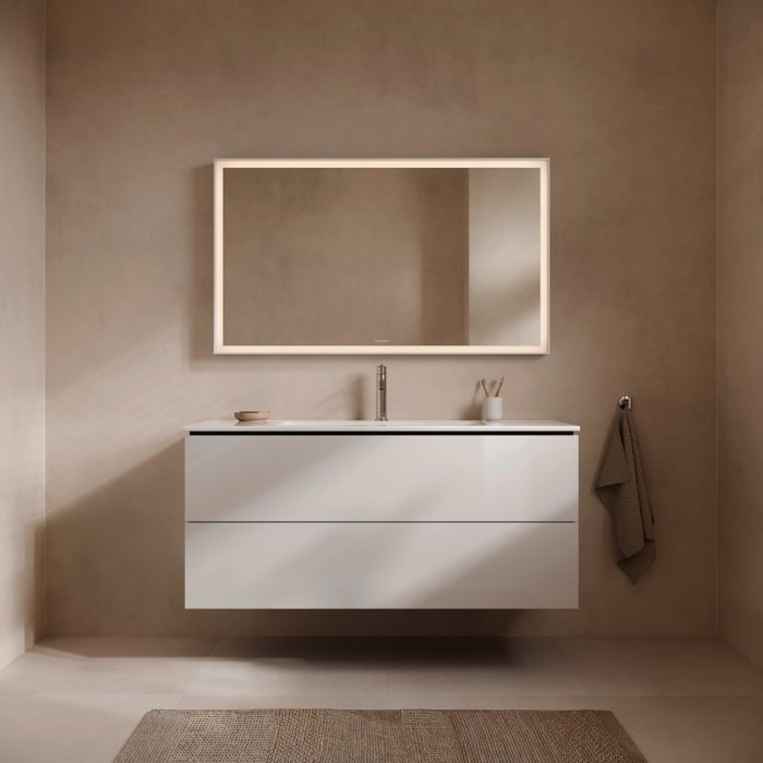 Duravit L-Cube Waschtischunterbau wandhängend mit 2 Auszügen, 122 x 48,1 cm