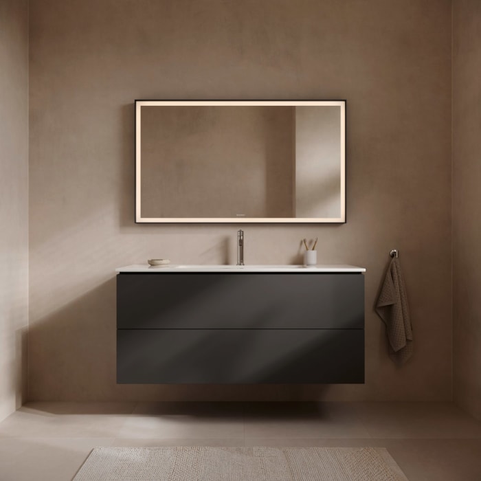 Duravit L-Cube Waschtischunterbau wandhängend mit 2 Auszügen, 122 x 48,1 cm