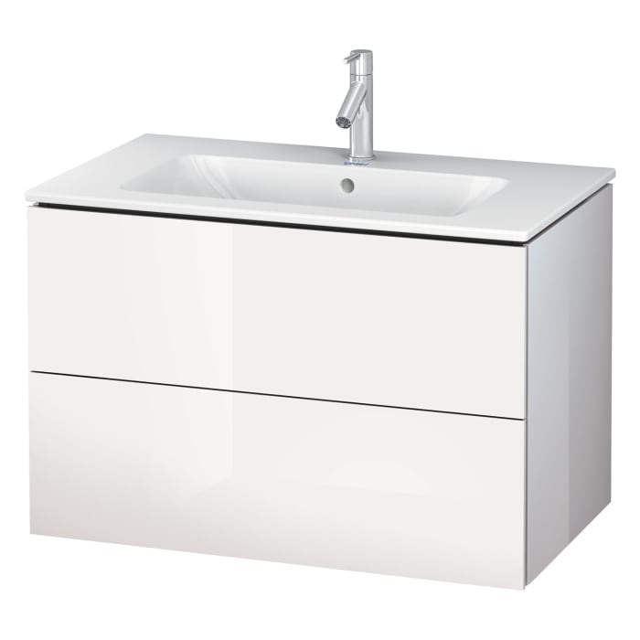 Duravit L-Cube Waschtischunterbau wandhängend mit 2 Auszügen, 82 x 48,1 cm