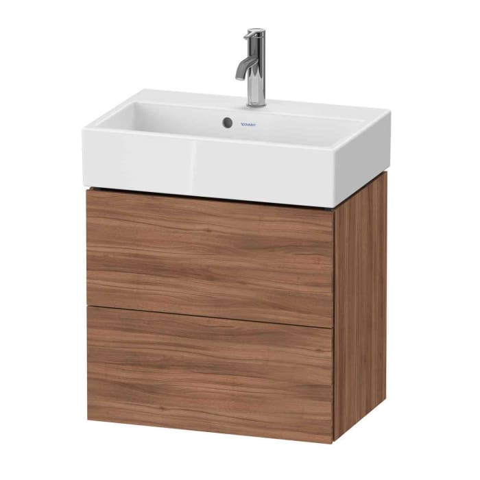 Duravit L-Cube Waschtischunterbau wandhängend Compact mit 2 Auszügen 58,4 x 39,1 cm