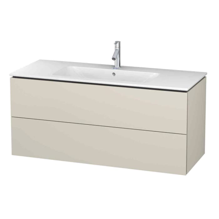 Duravit L-Cube Waschtischunterbau wandhängend mit 2 Auszügen, 122 x 48,1 cm