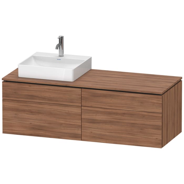 Duravit L-Cube Konsolenwaschtischunterbau mit 4 Auszügen, 142 x 55 cm, für Waschtisch links