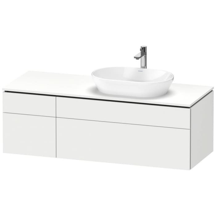 Duravit L-Cube Konsolenwaschtischunterbau mit 4 Auszügen, 142 x 55 cm, für Waschtisch rechts