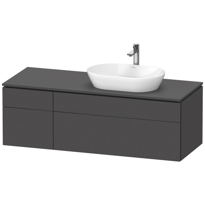 Duravit L-Cube Konsolenwaschtischunterbau mit 4 Auszügen, 142 x 55 cm, für Waschtisch rechts
