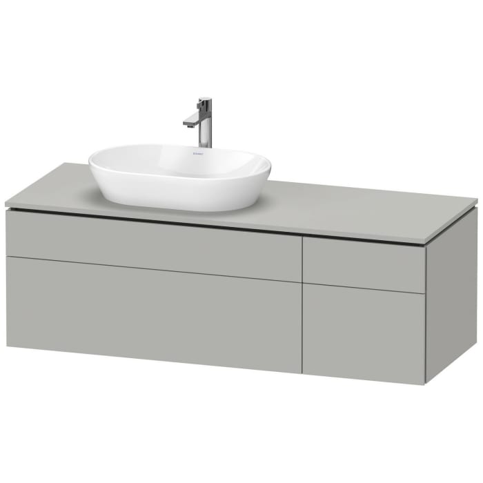 Duravit L-Cube Konsolenwaschtischunterbau mit 4 Auszügen, 142 x 55 cm, für Waschtisch links