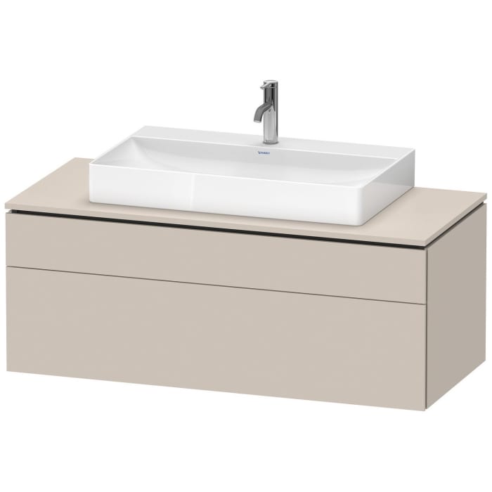 Duravit L-Cube Konsolenwaschtischunterbau mit 2 Auszügen, 122 x 55 cm, für Waschtisch mittig