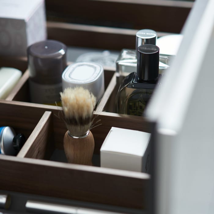 Duravit L-Cube Konsolenwaschtischunterbau mit 4 Auszügen, 142 x 55 cm, für Waschtisch links