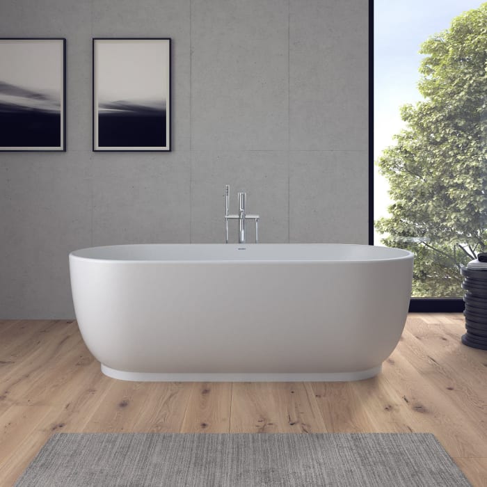 Duravit Luv Badewanne freistehend 160 x 75 cm, mit Überlauf