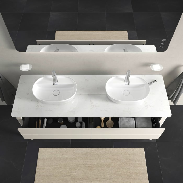 Duravit Luv Waschtischunterbau für Konsole stehend 173,3 x 74,3 cm für 2 Waschtische