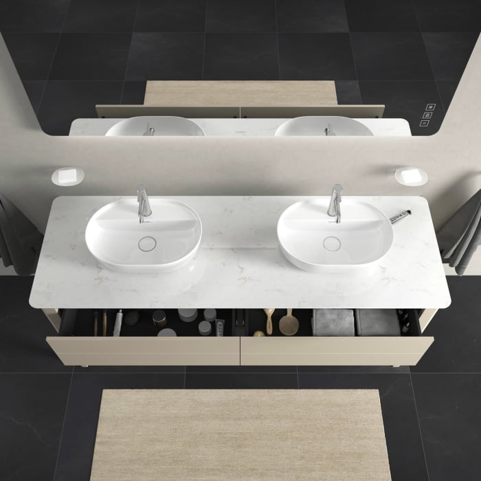 Duravit Luv Waschtischunterbau für Konsole stehend 173,3 x 74,3 cm für 2 Waschtische