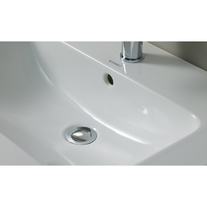 Duravit ME by Starck Möbelwaschtisch 103 x 49 cm, mit Überlauf, mit 1 Hahnloch