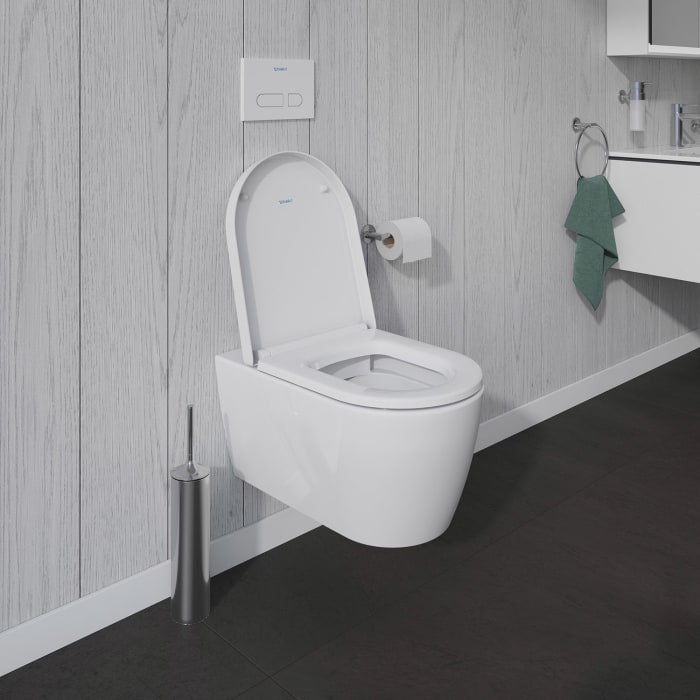 Duravit ME by Starck Wand-WC Rimless Komplett-Set