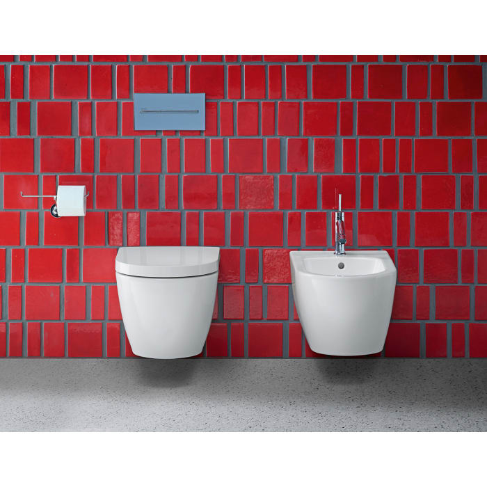 Duravit ME by Starck Wand-WC Rimless Set mit Durashield und HygieneFlush