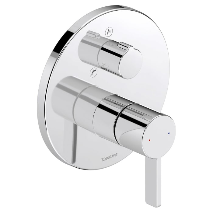 Duravit D-Neo Einhebel-Wannenmischer Unterputz, mit Umstellventil und Sicherungskombination