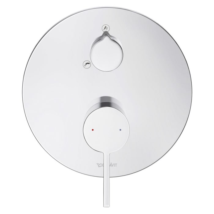 Duravit D-Neo Einhebel-Wannenmischer Unterputz, mit Umstellventil und Sicherungskombination