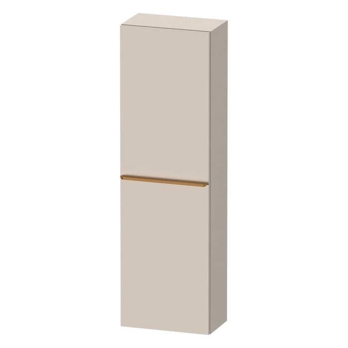 Duravit D-Neo Halbhochschrank 40 x 132 cm, 1 Tür Anschlag links, Griff bronze gebürstet
