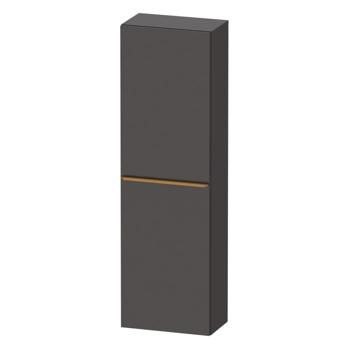 Duravit D-Neo Halbhochschrank 40 x 132 cm, 1 Tür Anschlag rechts, Griff bronze gebürstet