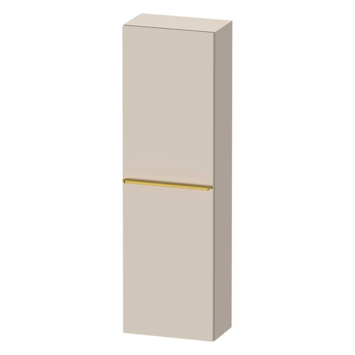 Duravit D-Neo Halbhochschrank 40 x 132 cm, 1 Tür Anschlag rechts, Griff gold poliert