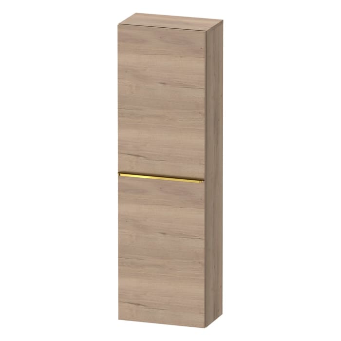 Duravit D-Neo Halbhochschrank 40 x 132 cm, 1 Tür Anschlag links, Griff gold poliert