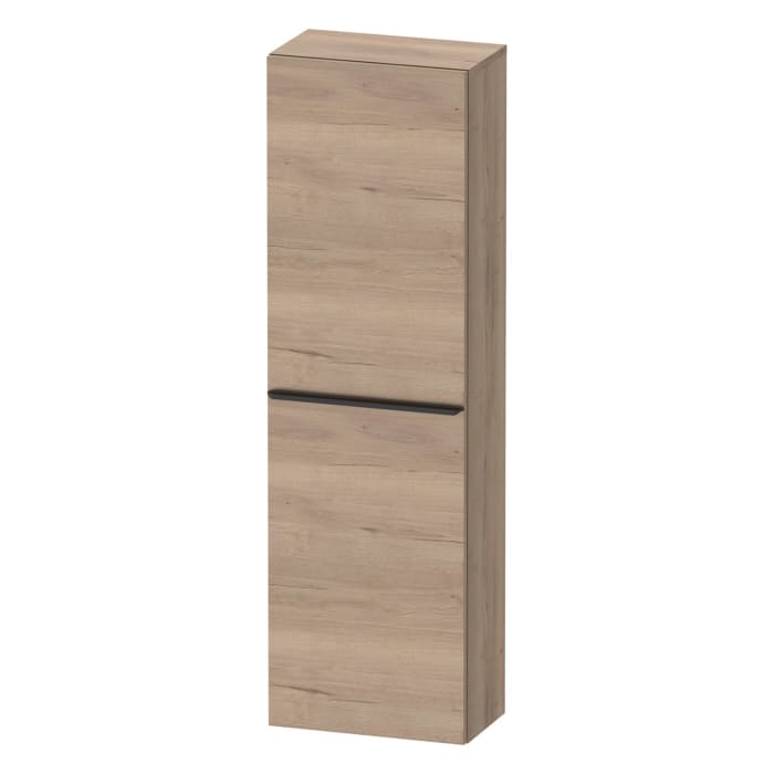 Duravit D-Neo Halbhochschrank 40 x 132 cm, 1 Tür Anschlag links, Griff diamantschwarz