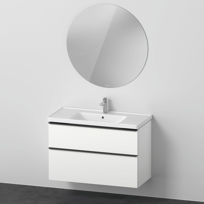 Duravit D-Neo Möbelset mit runden Spiegel 100,5 cm