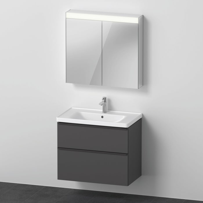 Duravit D-Neo Möbelset mit Spiegelschrank 80 cm