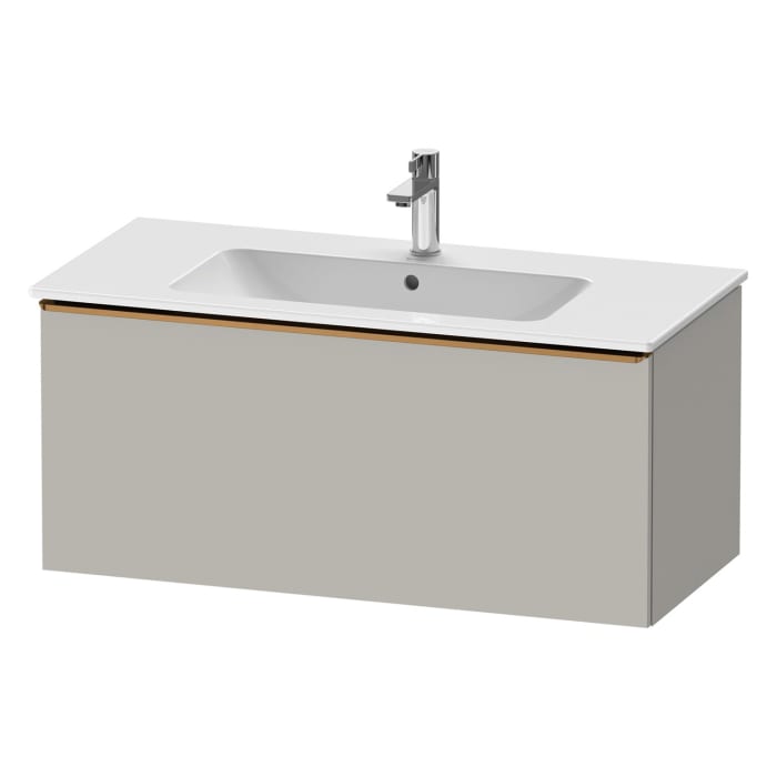 Duravit D-Neo Waschtischunterbau 101 x 44 cm, 1 Auszug, Griff bronze gebürstet