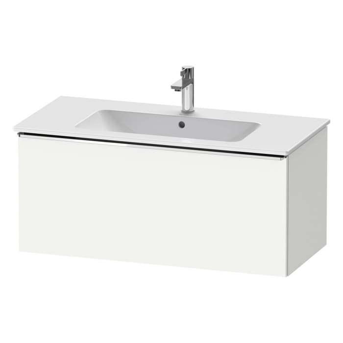 Duravit D-Neo Waschtischunterbau 101 x 44 cm, 1 Auszug, Griff chrom