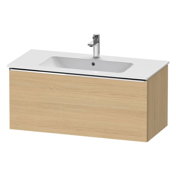 Duravit D-Neo Waschtischunterbau 101 x 44 cm, 1 Auszug, Griff chrom